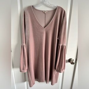 Madewell Velvet Balloon Sleeve Dress